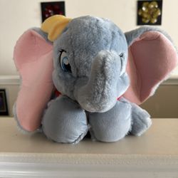 Dumbo Big Feet Foot Plush Stuffed Animal Elephant Disney Parks 10" 