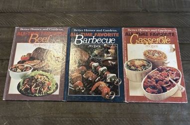 3 Better Homes and Gardens All-Time Favorites (Beef,Barbecue,Casserole)