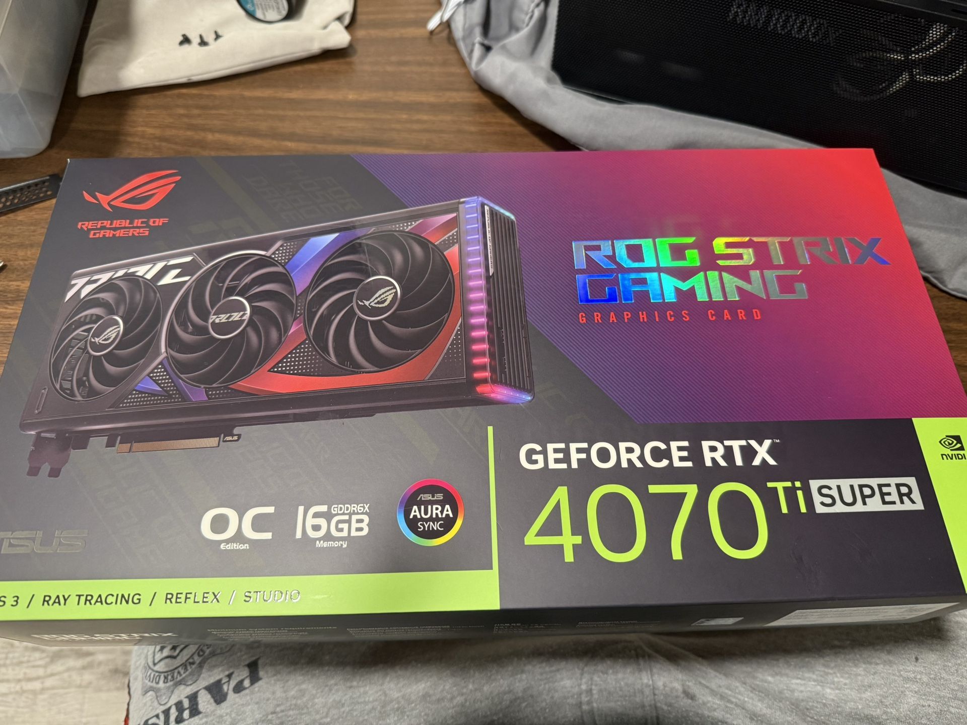 Asus Rog Strix 4070 To Super 16g ddr6 VRAM Graphics Card