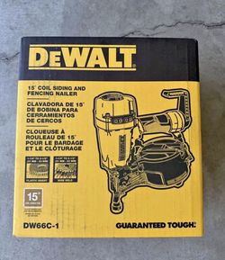 DEWALT DW66C-1 Pneumatic 15-Degree Coil Siding And Fen...