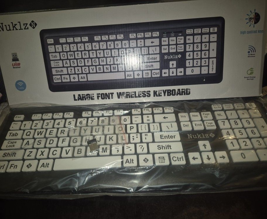 Wireless Large Print Keyboard
