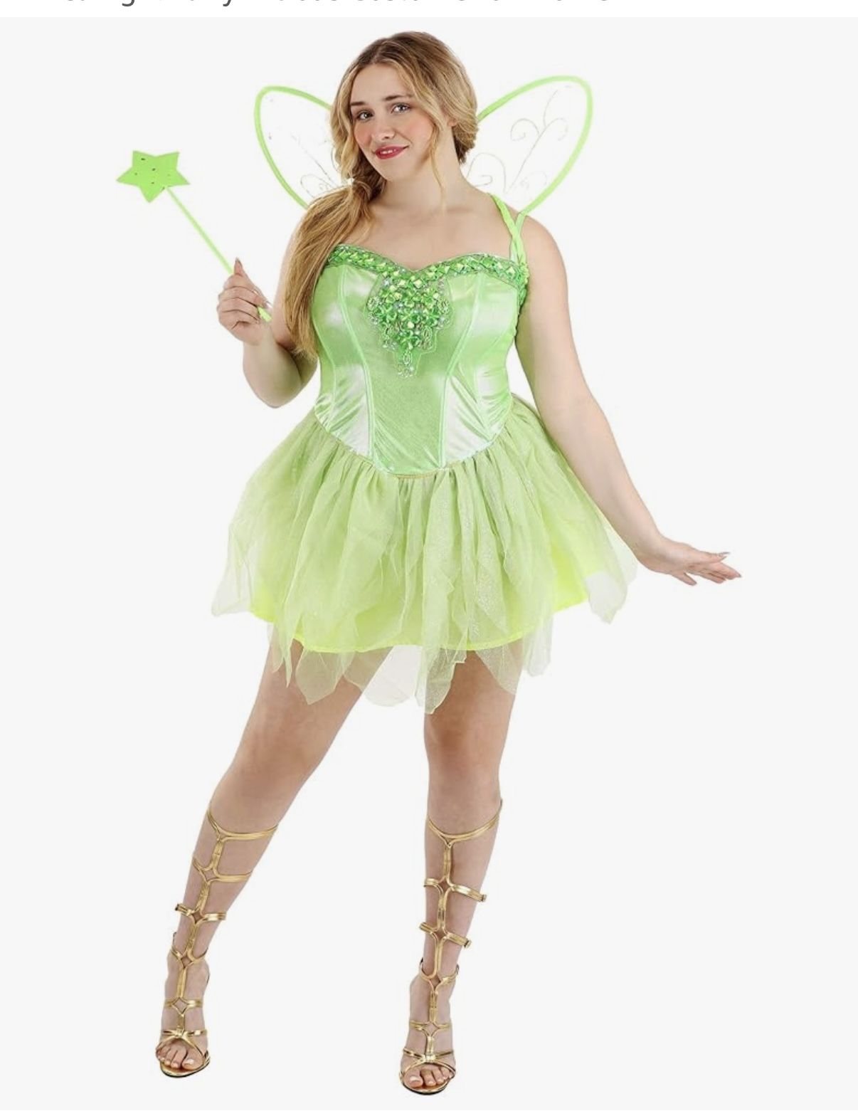 Tinker Bell Fairy Halloween Costume 