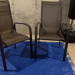 2 Patio Chairs (Slightly Used)