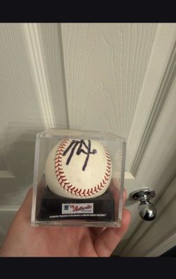 mike trout signed ball
