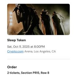 Sleep Token Tonight 10/11/25 