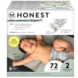The Honest Company Diapers Size 2, 72ct