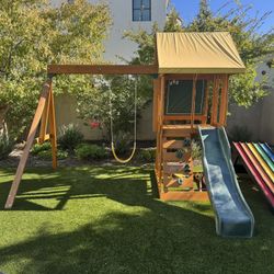 KidKraft Appleton Wooden Swing Set