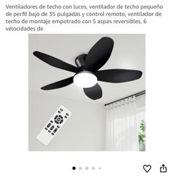 Ventilador de techo con luz