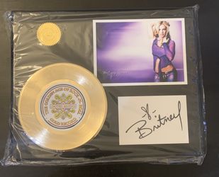 Britney Spears Commemorative 24kt. GOLD Record