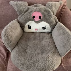 plush Sanrio Kuromi character chair cushion