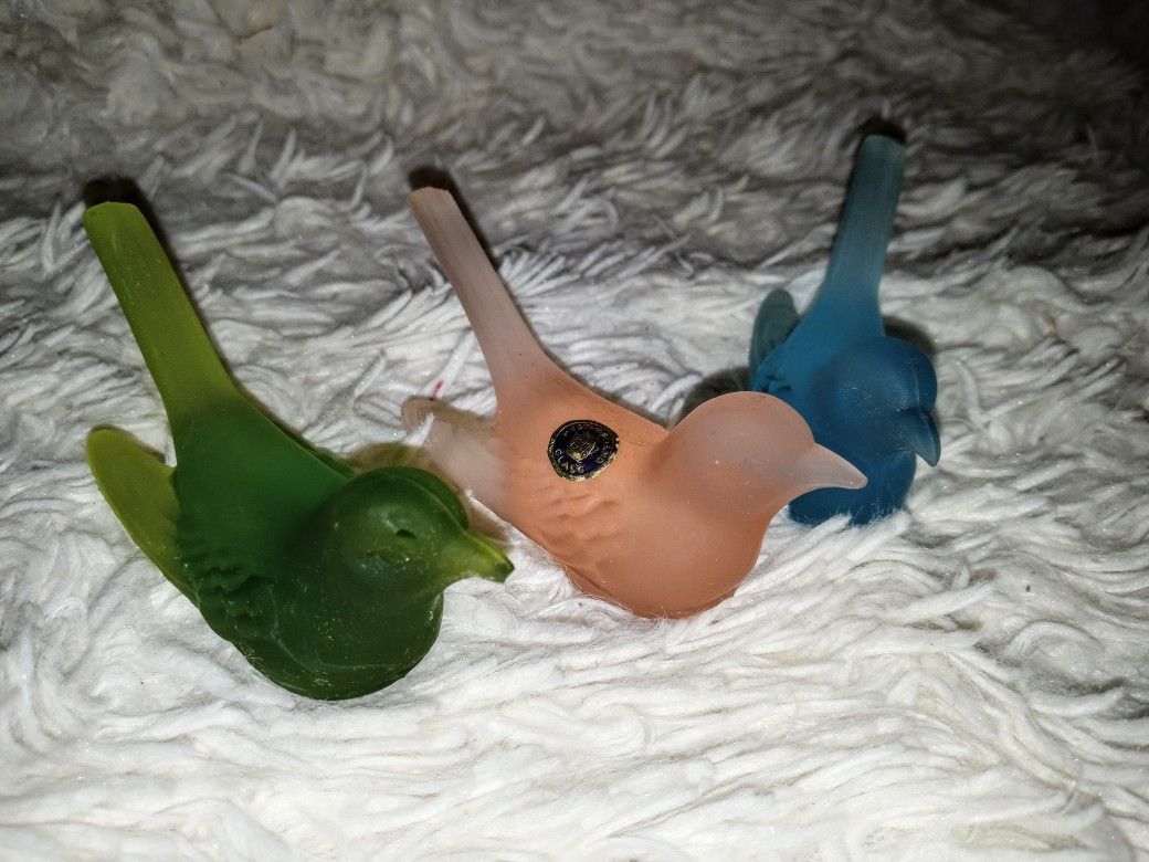 Westmoreland Glass Birds