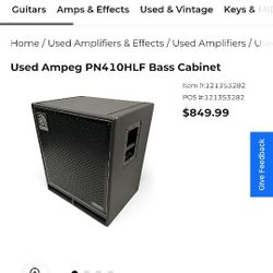 Ampeg PN-410HLF Bass Cabinet
