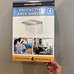 Protective Face Shields - 4 Pack