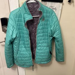 Girls reversible North Face