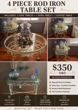 Rod Iron tables