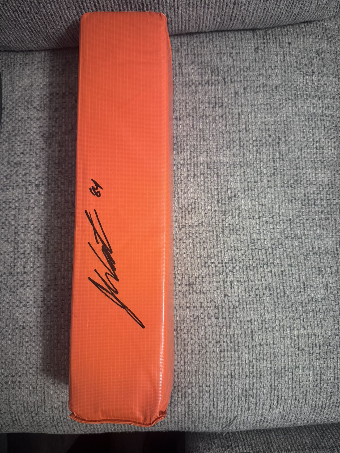 Justin Watson Signed Autograph Pylon - Metabilia COA - Texans Chiefs Bucs