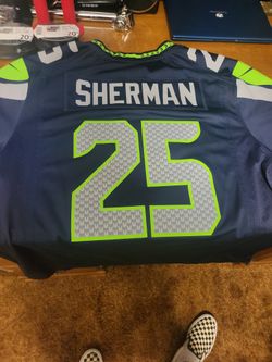 Sherman Large Seahawks Jersey Nike