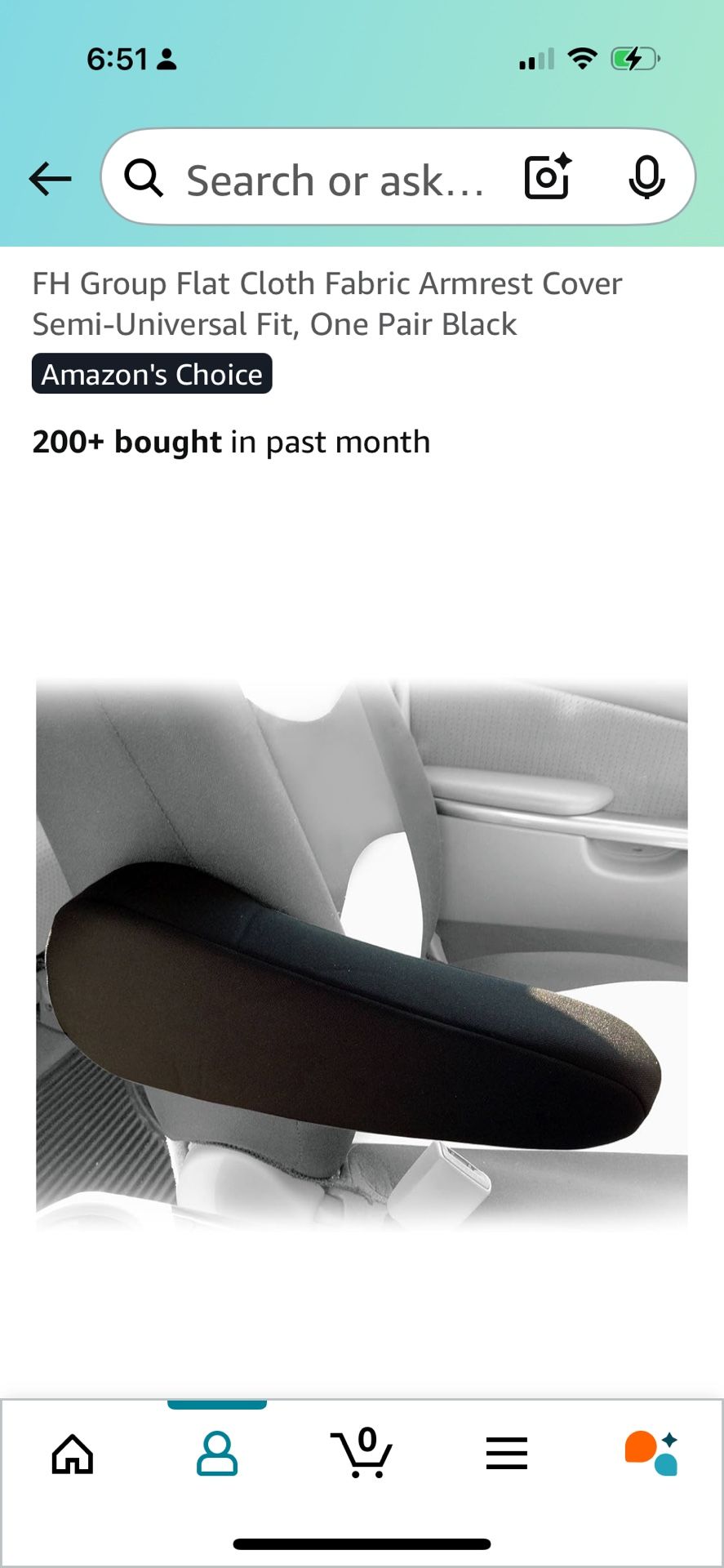 1 Set Armrest Seat Cover - Universal Fit