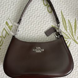 Coach brown leather bag