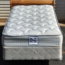 Twin Size Bed with Mattress Set 