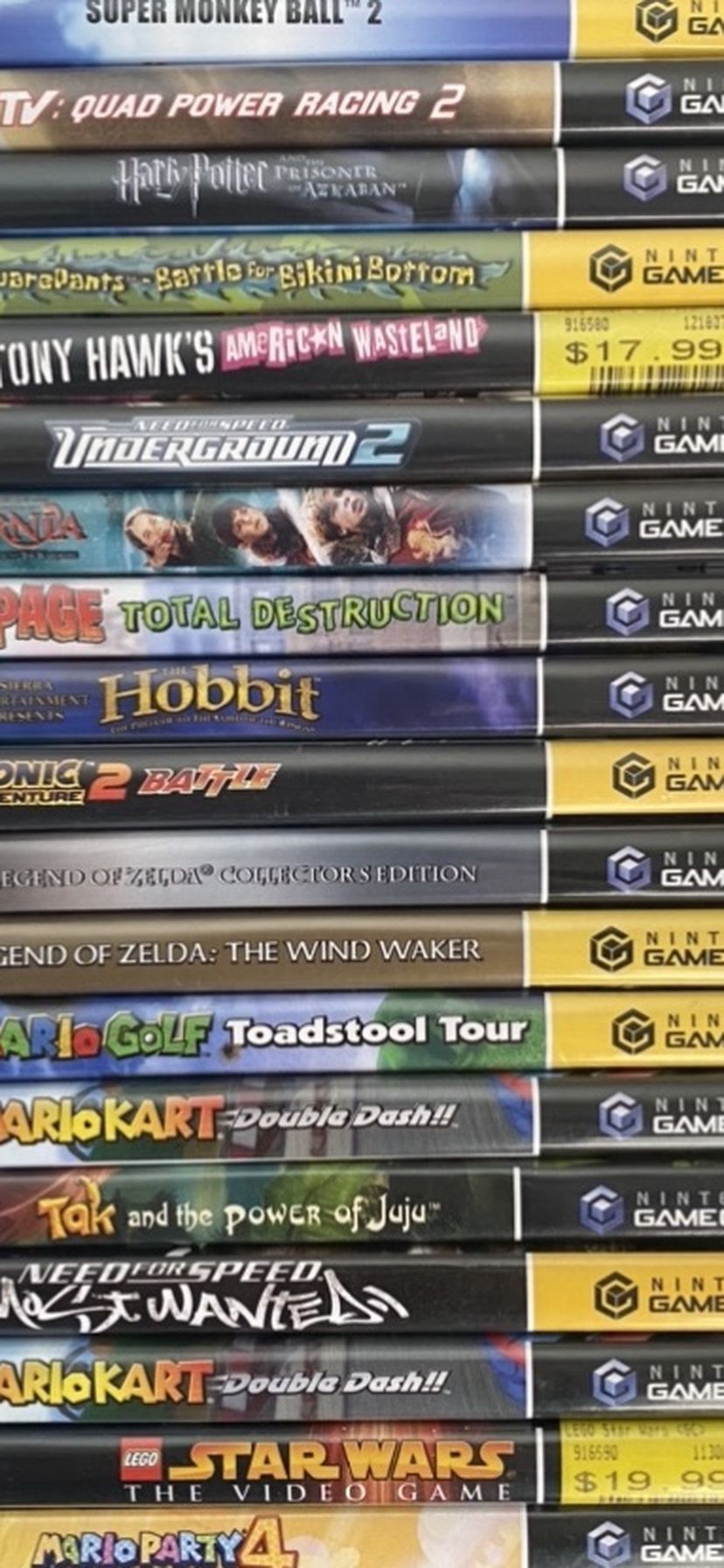 Video Game Lot GameCube zelda Mario Sonic Xbox One 360 PlayStation PS4 Nintendo switch Wii