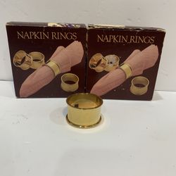 Vintage Brass Napkin Rings