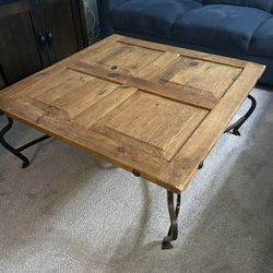 Square Wooden Coffee Table  