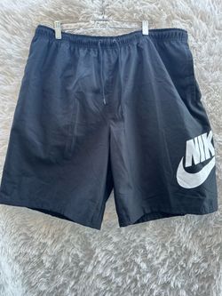 Nike Black Athletic Shorts with White Swoosh size available : medium , XL