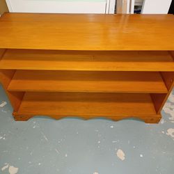 Solid Wood Open Shelves Cabinet 