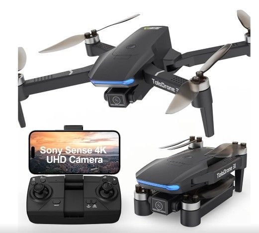 Drones with Camera for Adults 4K, GPS Professional Drone with Auto Return, Follow me, 5G WiFi FPV Drone Quadcopter Drone with Camera Foldable RC Quadc