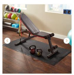 TrafficMaster Black 3 ft. W x 6 ft. L Diamond Vinyl Fitness Equipment and Utility Mat (18 sq. ft.) NEW $30 EACH