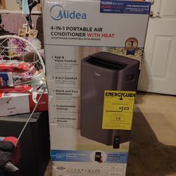 4 in 1 portable air conditioner with heater  midea