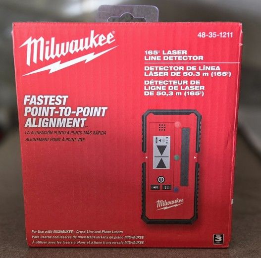 Milwaukee Laser Line Detector, New In Box