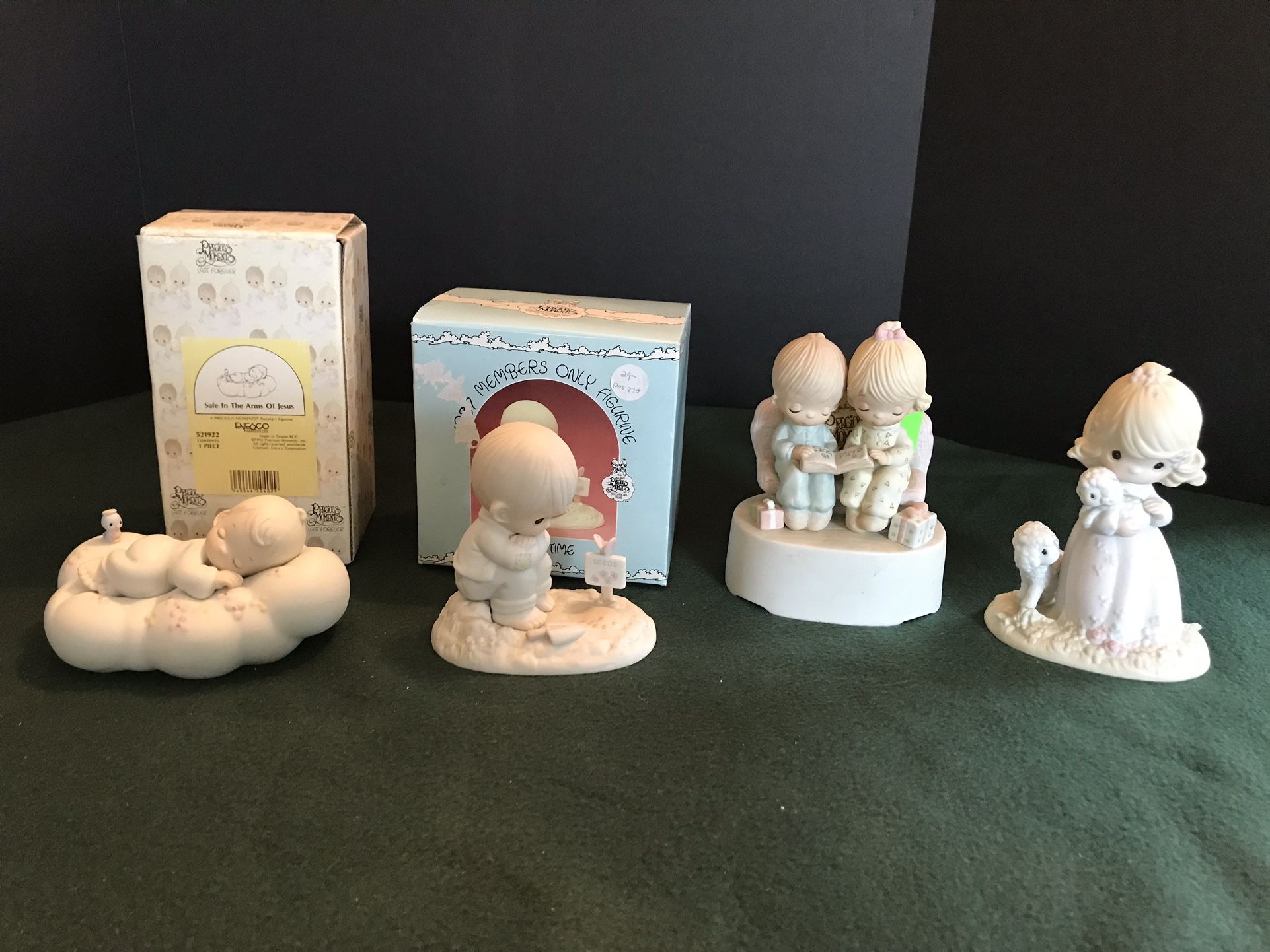 4 vintage Precious Moments figurines