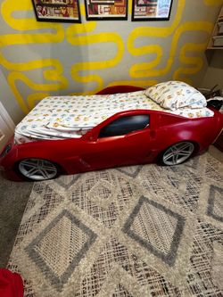 Twin race car bed frame