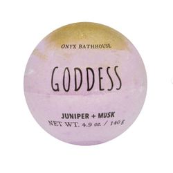 Goddess Bath Bomb Oversized Juniper + Musk Onyx Bathhouse Spa Fizz and Bubbles