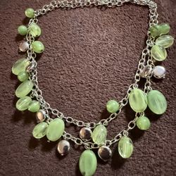 9 Beautiful Vintage Necklaces Colors Green Blue Turquoise And Different Styles 