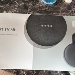 Brand New Google Smart TV Kit – Chromecast + Google Home Mini (Sealed)