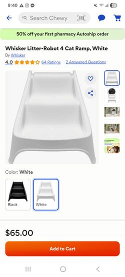 Litter robot 4 cat ramp white