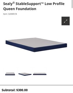 Sealy Stable Support Low Profile Queen Foundation