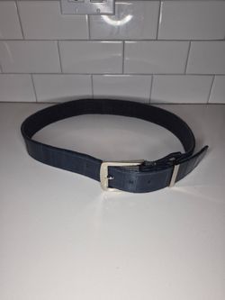 JT Leather Crafter Vustom Made Eel Skin Belt 33" To Middle Easily Adjustable