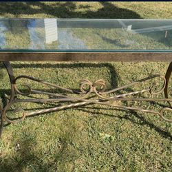 Glass Console Table Oversized 