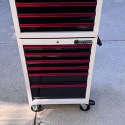 Boxo Pro Series 26” Top Tool Box, Bottom Rolling Cart And All Tools Pictured 