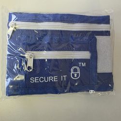 Secure It Men's Waist Bag with Multiple Zippered Compartments