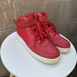 Nike Air Force 1 Mid Red Python Shoes 804609-601, Men’s Size 8.5