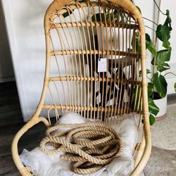 Rattan Swing Chair + Pillow