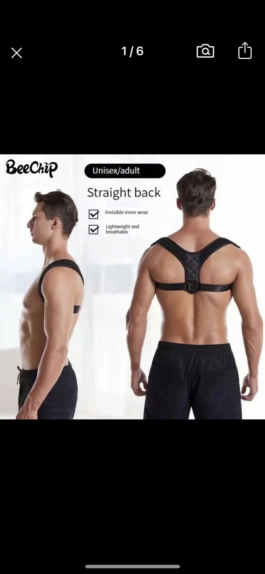 Back Posture Correction Belt Hunchback Prevention Correction of Sitting Posture Unisex Breathable Body Shaping