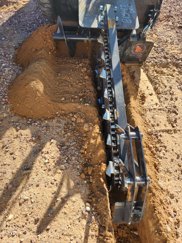 72" Trencher Skid Steer Attachment