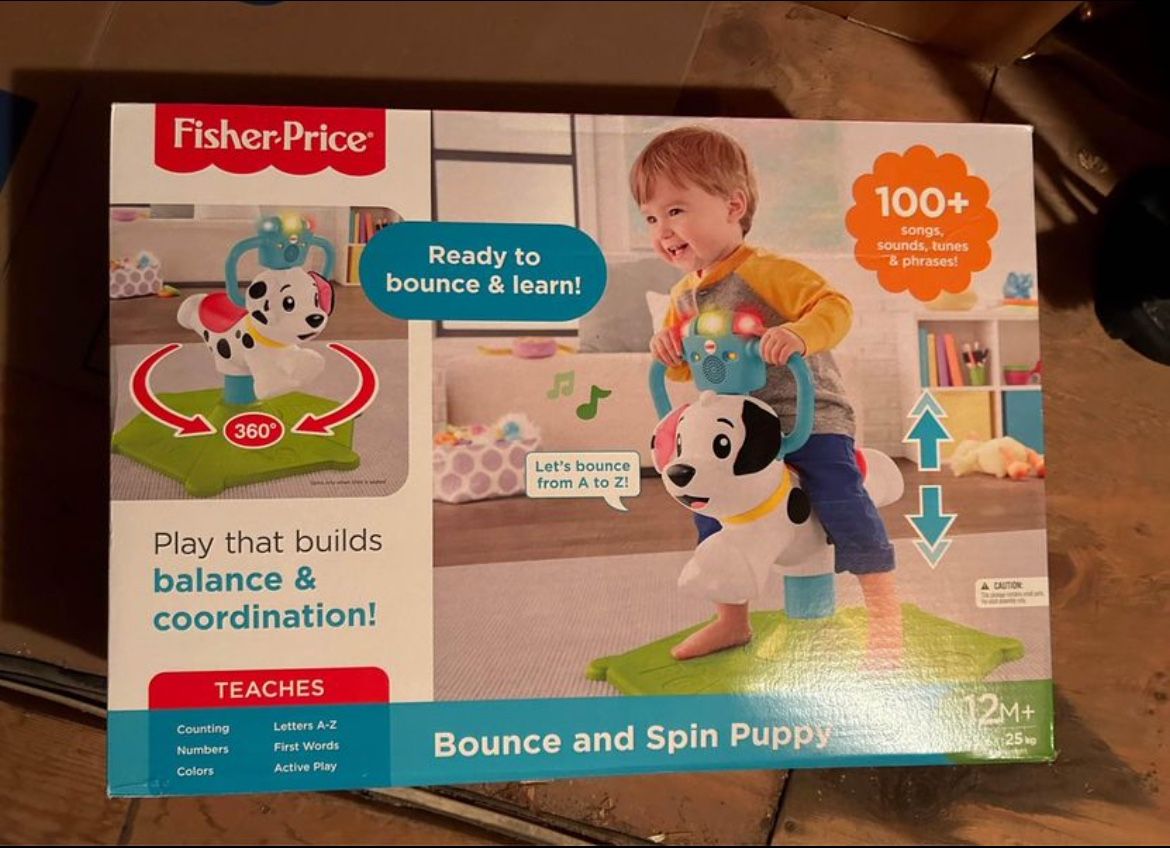 Fisher-Price Bounce and Spin Puppy New In Box
