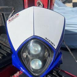 Acerbis dual headlight blue enduro dualsport dual sport off road light